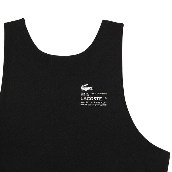 Lacoste Womens/Ladies Recycled Polyamide Quick Dry Sports Bra / Black - Picture 2 of 3